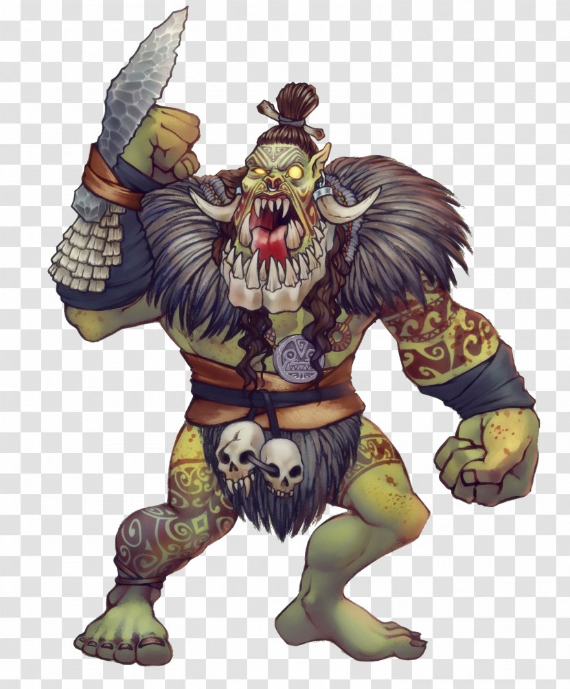 Orc Concept Art Mythology Punga - Mythical Creature - Half Ranger Transparent PNG