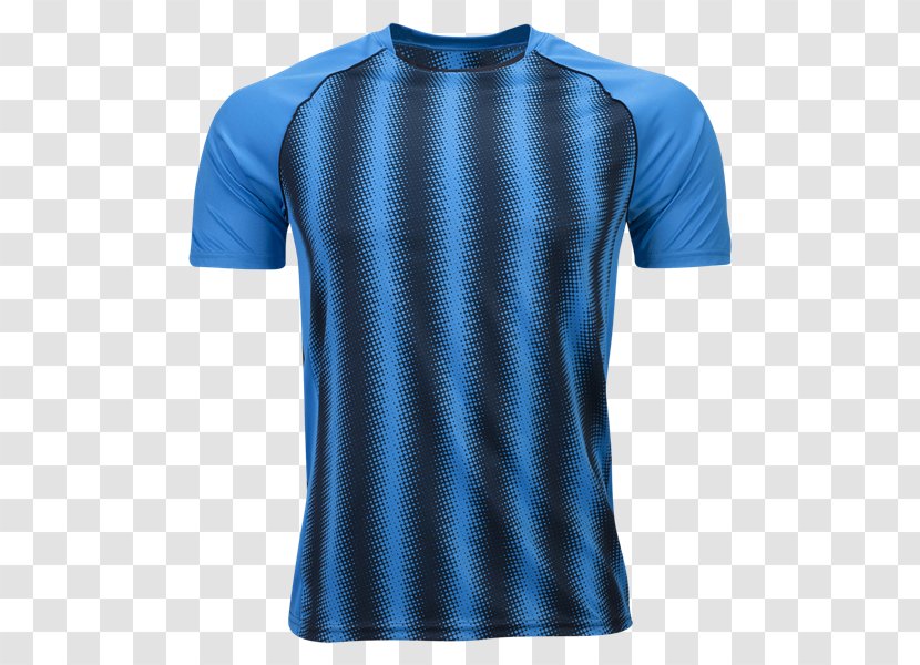 T-shirt Shoulder Sleeve Jersey - Electric Blue - Soccer Jerseys Transparent PNG