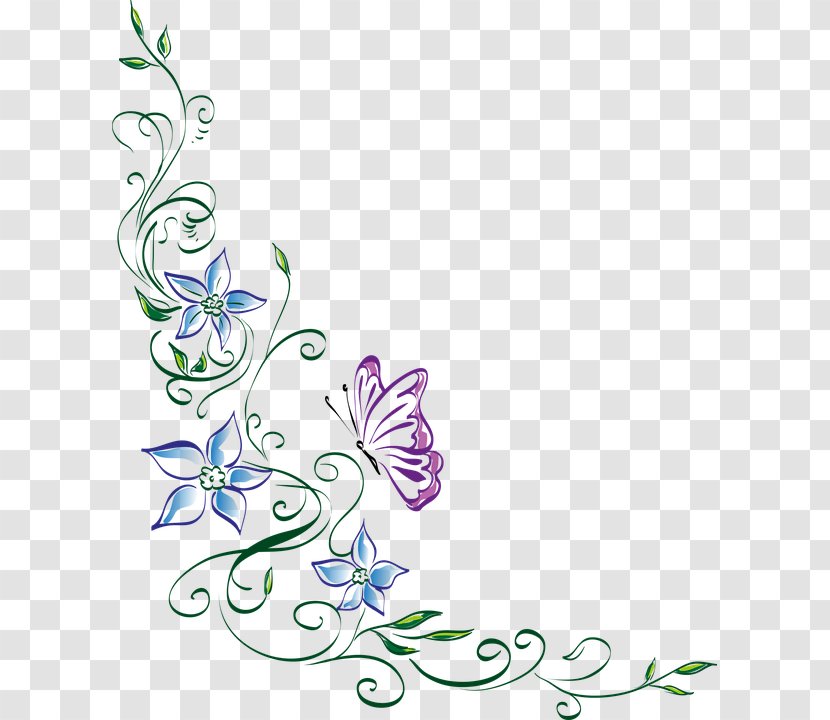 Floral Design Butterfly Clip Art - Branch - Ornament Transparent PNG