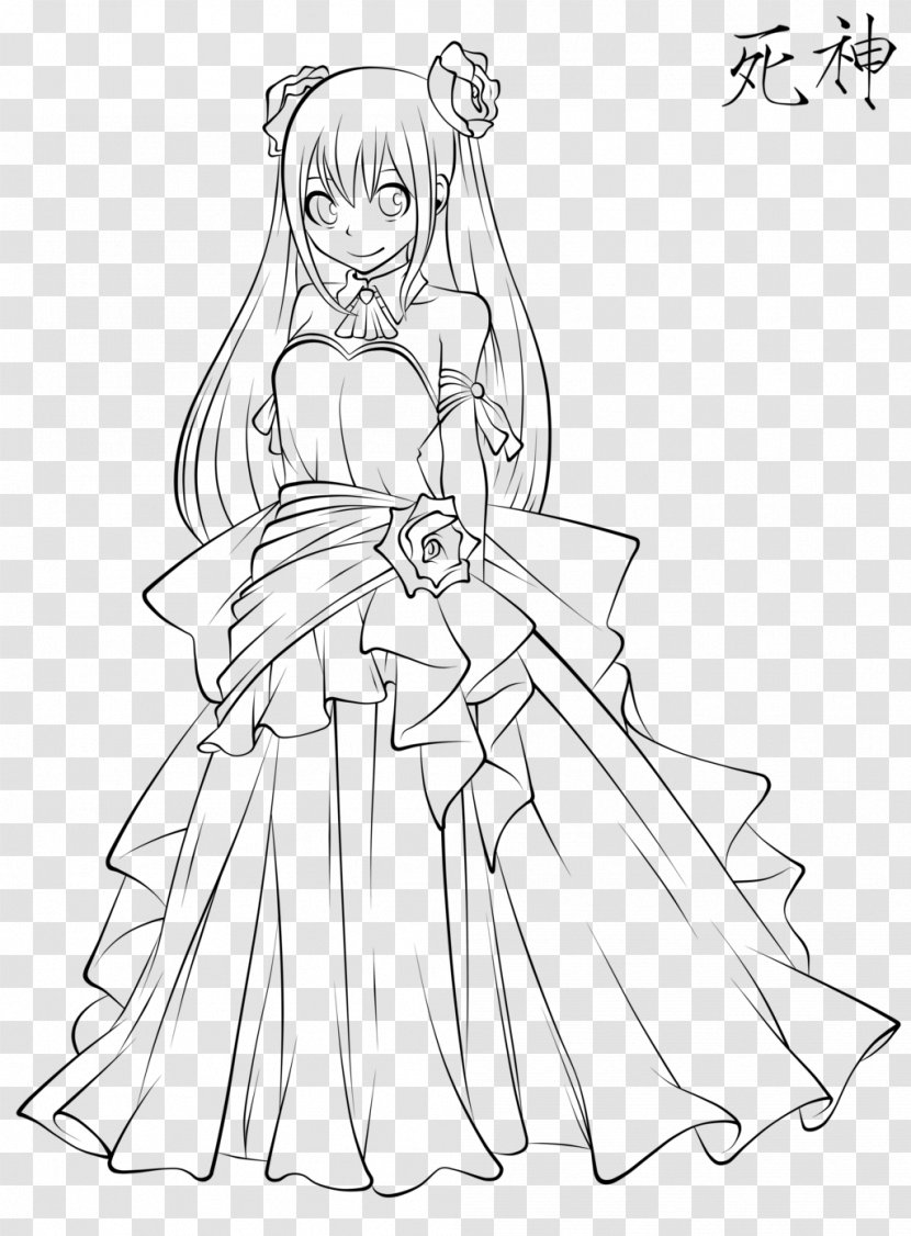 Line Art Drawing Wendy Marvell Fairy Tail - Heart - People At The Beach Transparent PNG