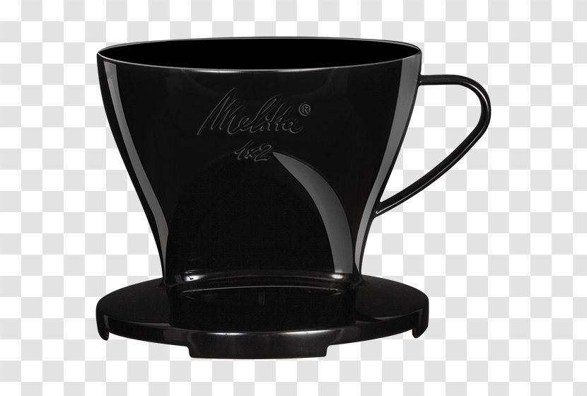 Coffee Cup Filters Melitta 2 Black Filter Holder - Shop Standard Transparent PNG