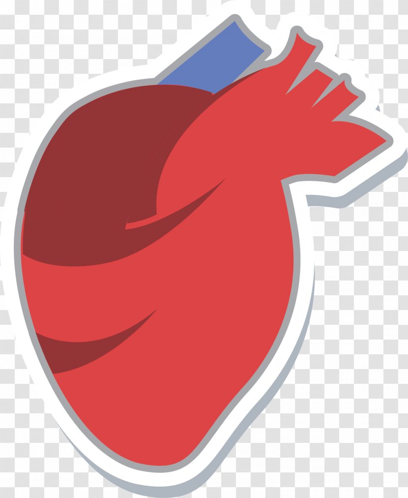 Red Heart - Silhouette - Cartoon Transparent PNG