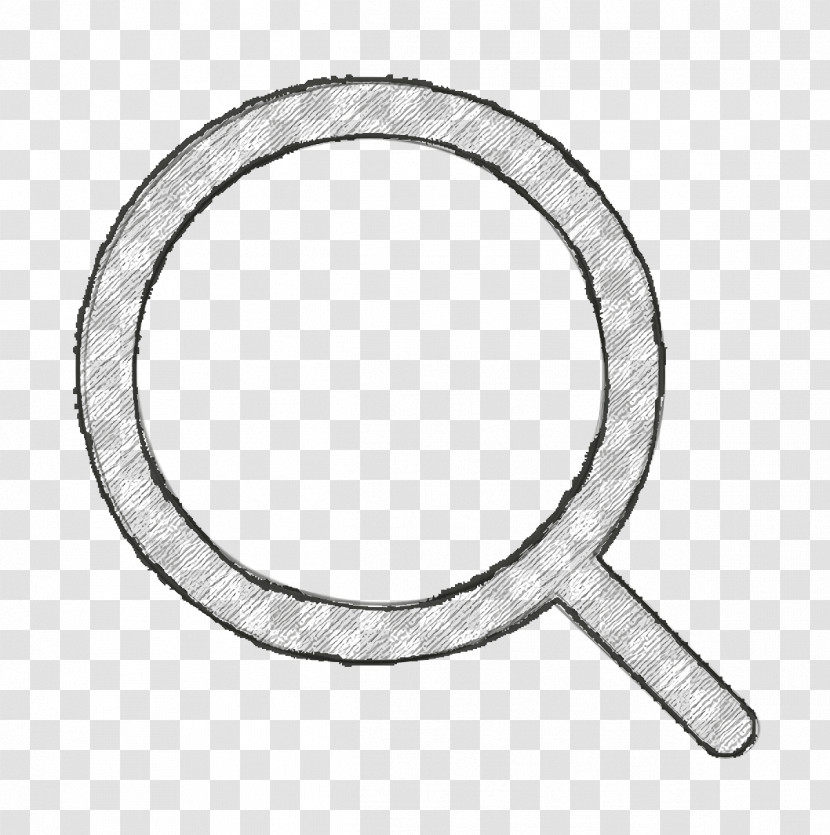 Bold SEO And Marketing Outline Icon Magnifying Glass Icon Search Icon Transparent PNG