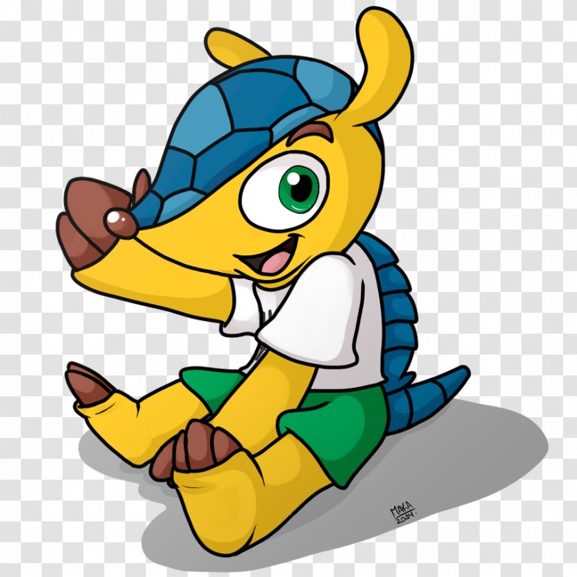 2014 FIFA World Cup Brazil 2018 Fuleco Official Mascots - Beak Transparent PNG