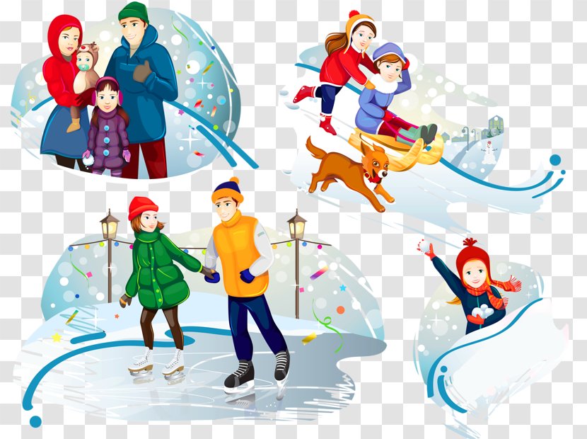 Holiday Snowman Clip Art - Water Park - Parent-child Family Transparent PNG