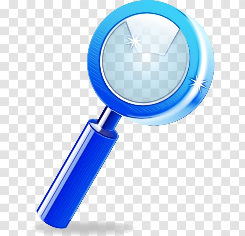 Magnifying Glass - Watercolor - Office Supplies Magnifier Transparent PNG