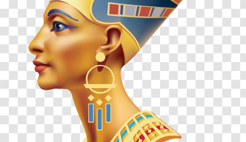Ancient Egypt Egyptian Pyramids Nefertiti Bust Pharaoh - Face Transparent PNG
