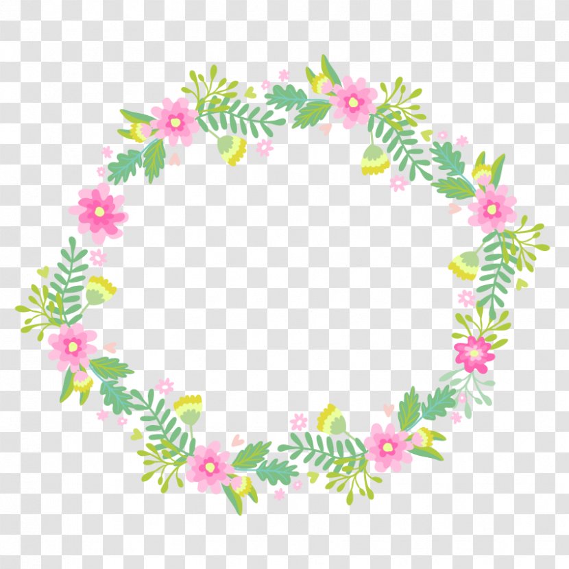 Flower Wreath Clip Art - Crown - Hand-painted Garlands Transparent PNG
