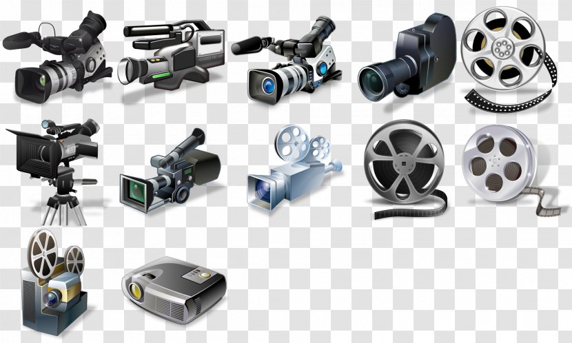 Photographic Film Video Camera Icon - Equipment Set Up Transparent PNG