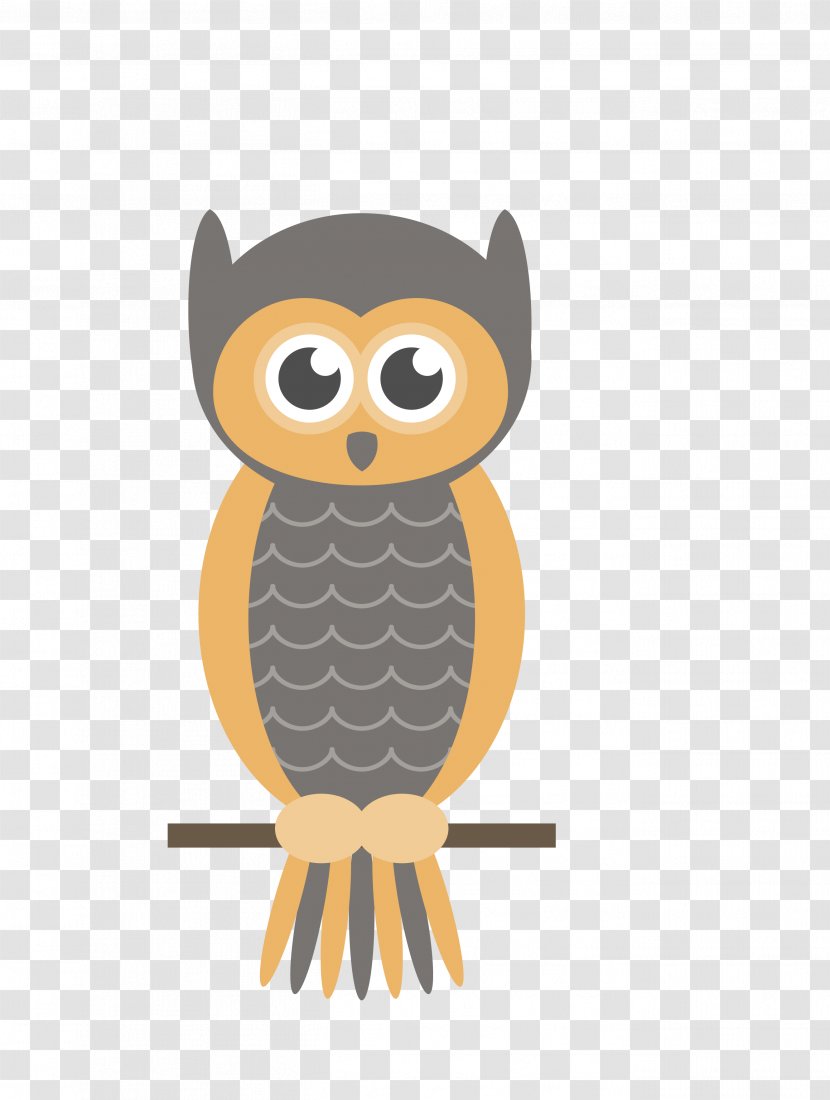 Owl Bird Vector Graphics Drawing Animation - Barred Transparent PNG