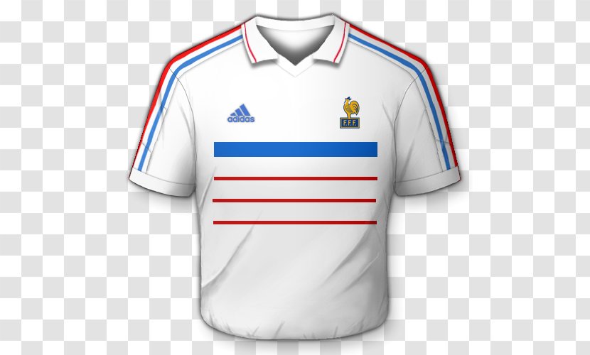 Sports Fan Jersey T-shirt Throwback Uniform Sweater - White - France Kit Transparent PNG