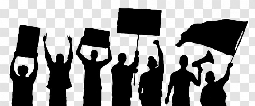 Nonviolent Resistance Protest Nonviolence Demonstration Movement - Silhouette Transparent PNG