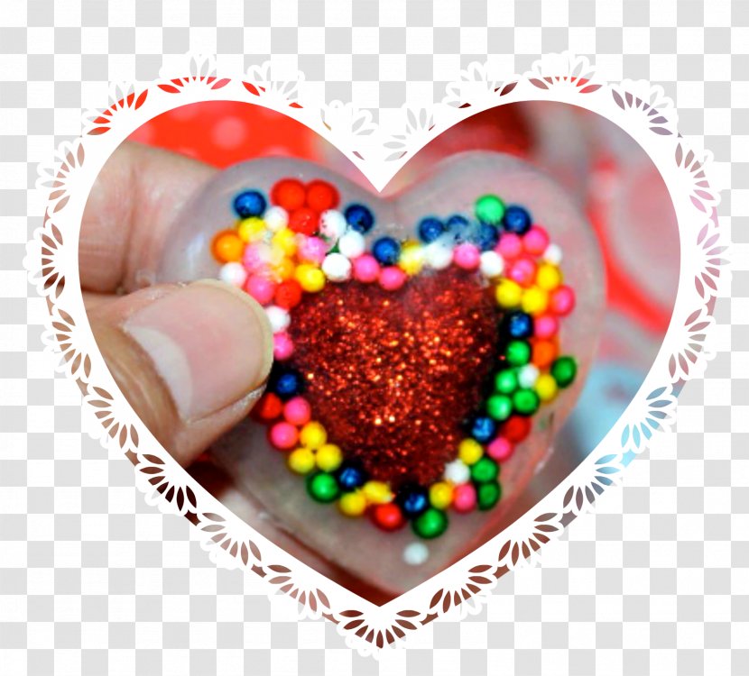 Valentine's Day Heart Bonbon Sprinkles Chocolate - Cartoon Grandmother Making Soap Transparent PNG