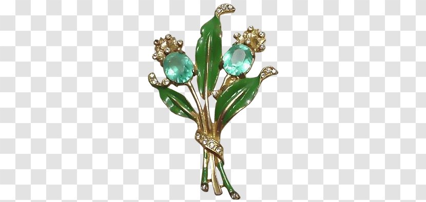Emerald Jewellery Brooch Gemstone Flower - Body Jewelry - Flowers Pull Material Free Transparent PNG