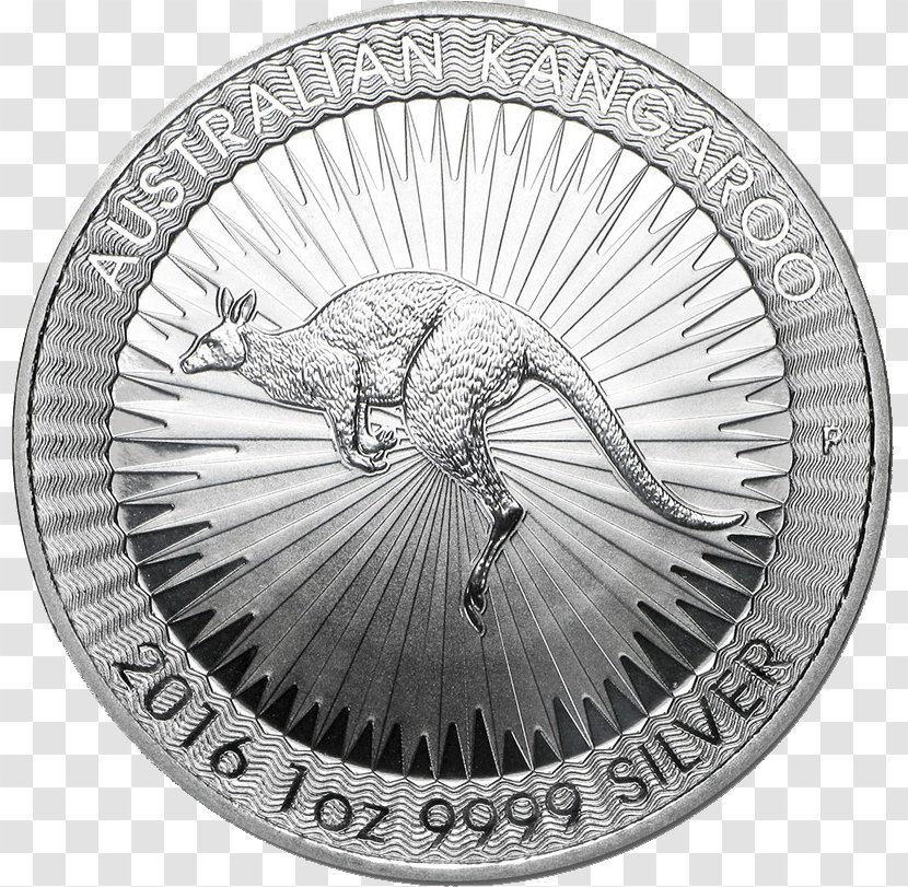 Perth Mint Australian Silver Kangaroo Bullion Coin - Australia Transparent PNG