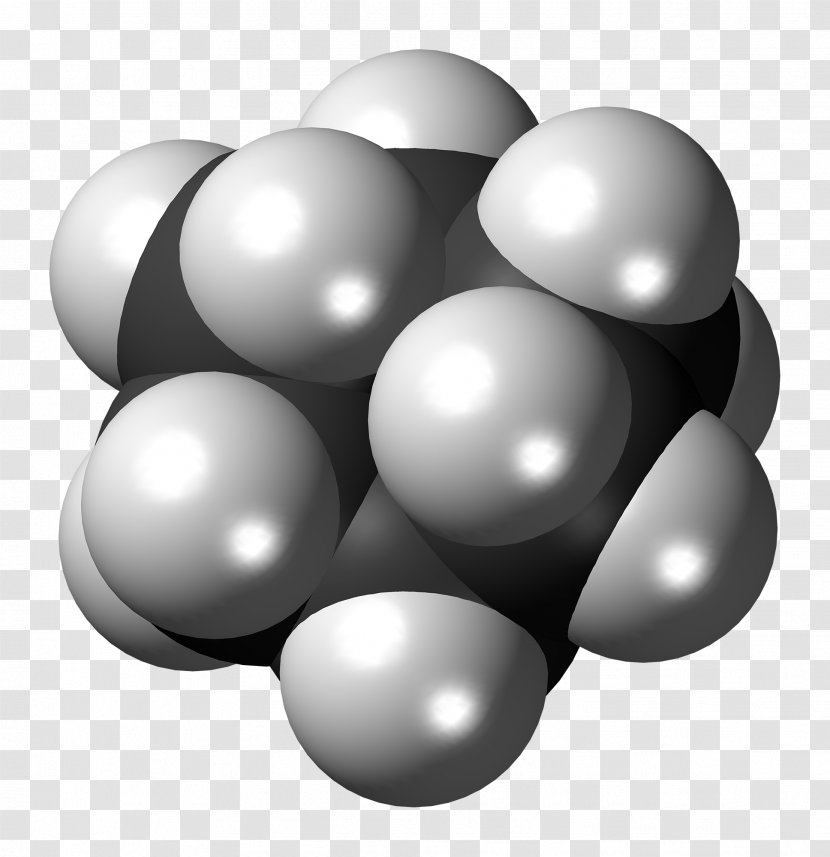 Cyclohexane Conformation Space-filling Model Molecule Diagram - Heart - Transparent Material Transparent PNG