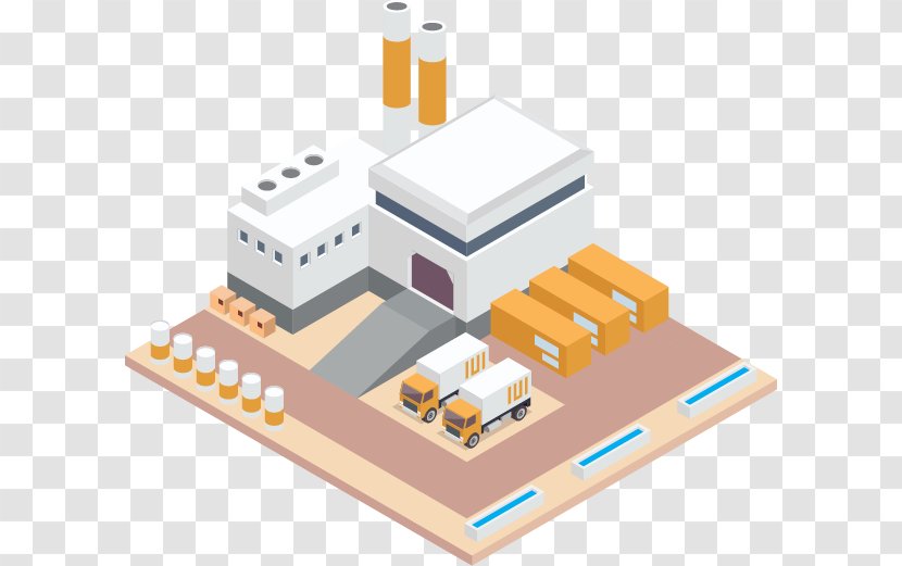 Warehouse Cartoon - Industry 40 - Tower Diagram Transparent PNG