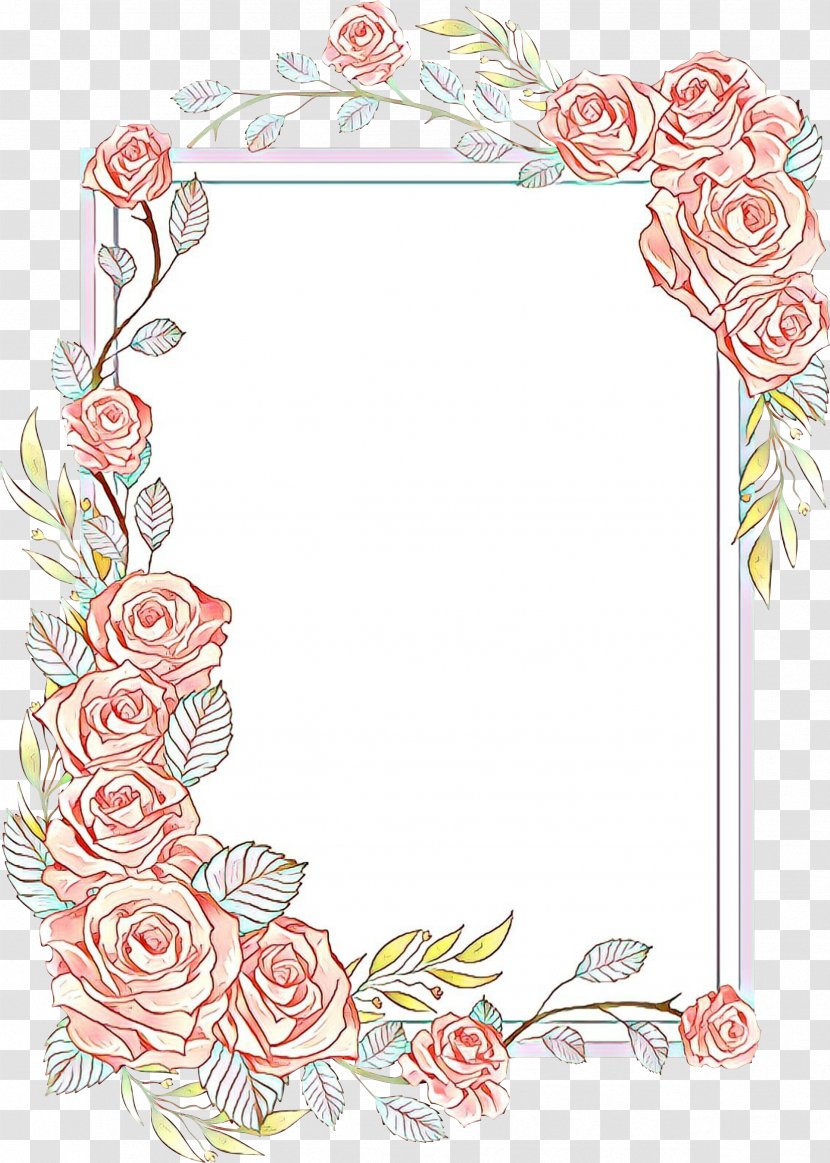 Pink Background Frame - Picture - Rectangle Interior Design Transparent PNG