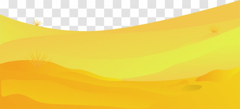 Yellow Computer Wallpaper - Sky - Sand Wasteland Transparent PNG