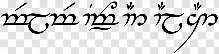 The Lord Of Rings Quenya Elvish Languages Sindarin Hobbit Transparent PNG