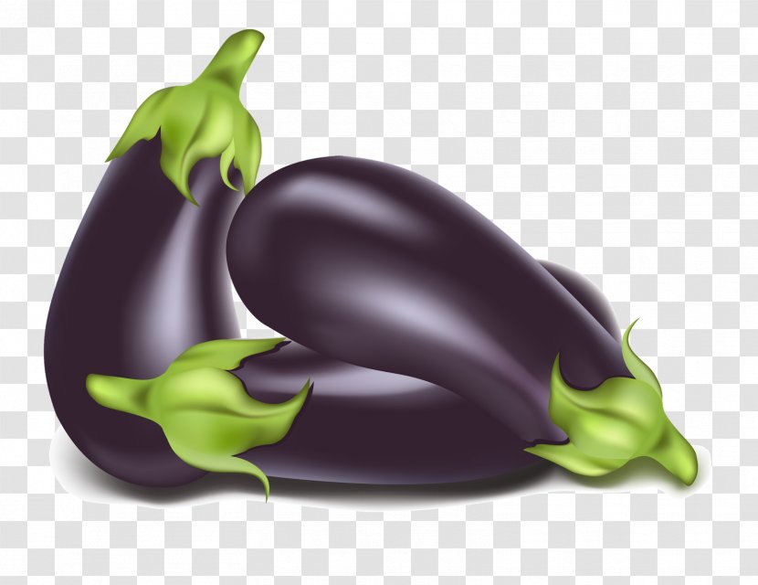 Vegetable Bell Pepper Eggplant Clip Art - Purple - Black Transparent PNG