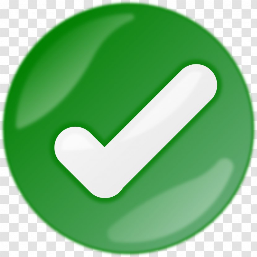 Button Check Mark Clip Art - Yes Transparent PNG