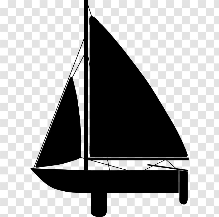 Black & White - Triangle - M Scow Caravel Transparent PNG
