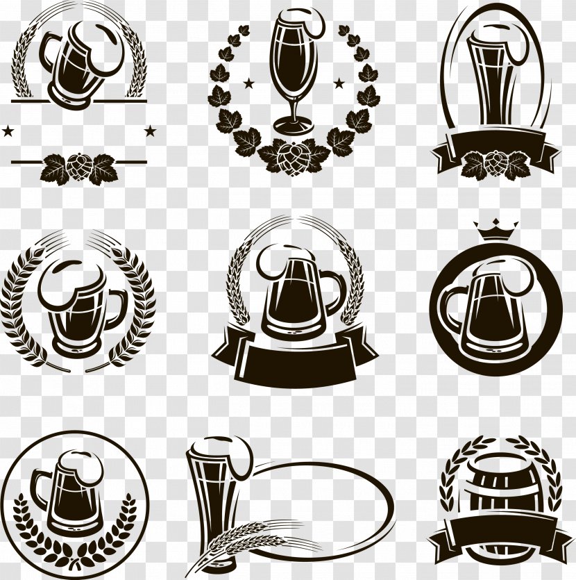Beer Brewery Alcoholic Drink - Icon Labels Transparent PNG