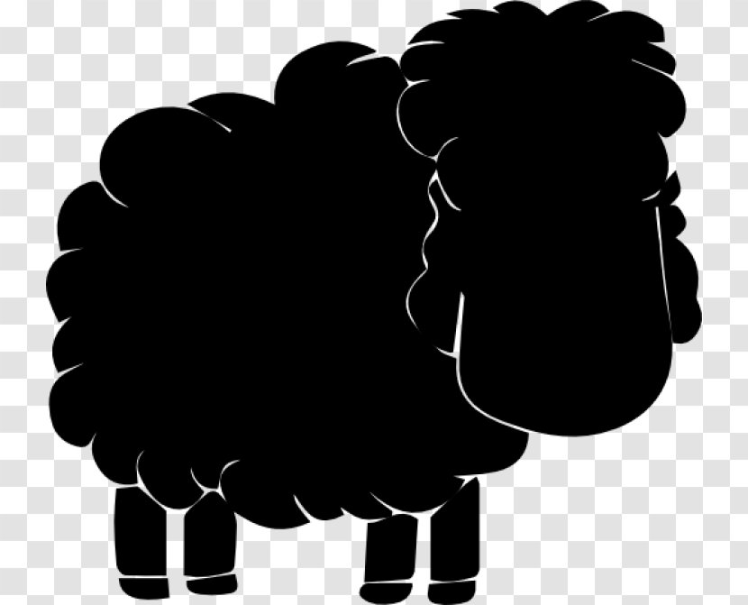 Cartoon Sheep - Black M - Blackandwhite Transparent PNG