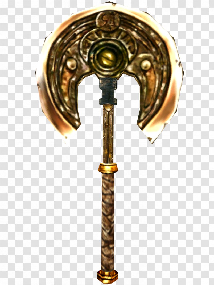 The Elder Scrolls V: Skyrim III: Morrowind Oblivion Online Battle Axe - Weapon Transparent PNG