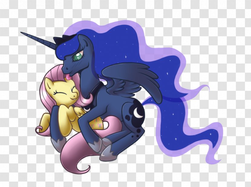 Fluttershy Princess Luna Pony Horse Scootaloo - My Little - Shy Kiss Transparent PNG