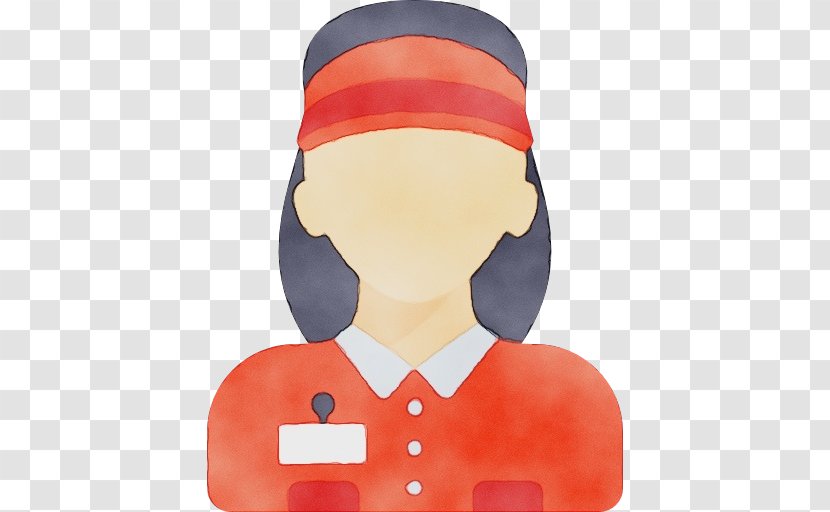 Red Cartoon Headgear Neck Animation - Cap Transparent PNG