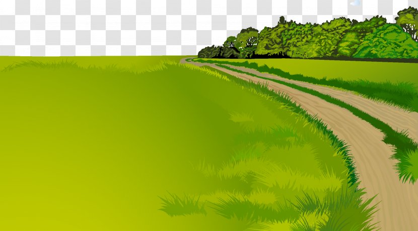Landscape Clip Art - Summer - Country Road Transparent PNG