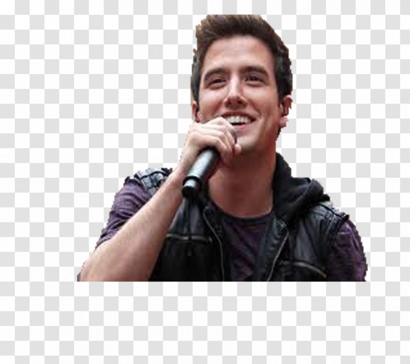 Logan Henderson Microphone Vocal Coach Chin - Silhouette Transparent PNG