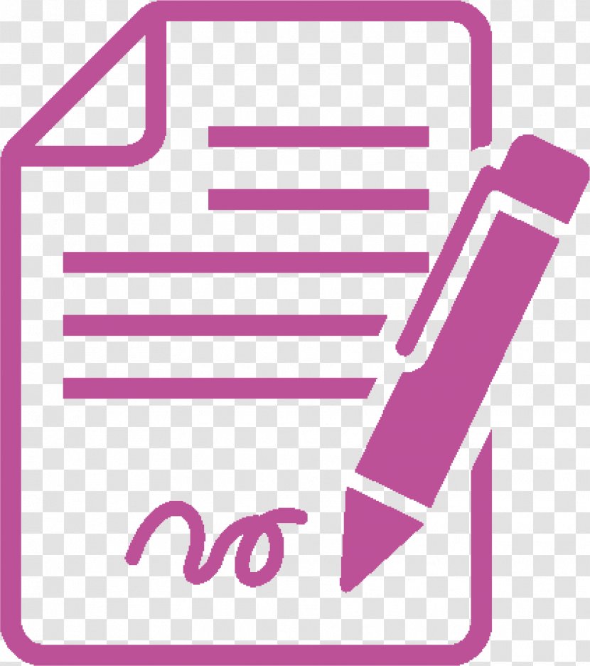 Pen And Notebook - Magenta Pink Transparent PNG