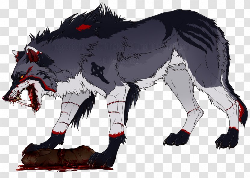 Werewolf Carnivora Cattle Cartoon - Tail Transparent PNG