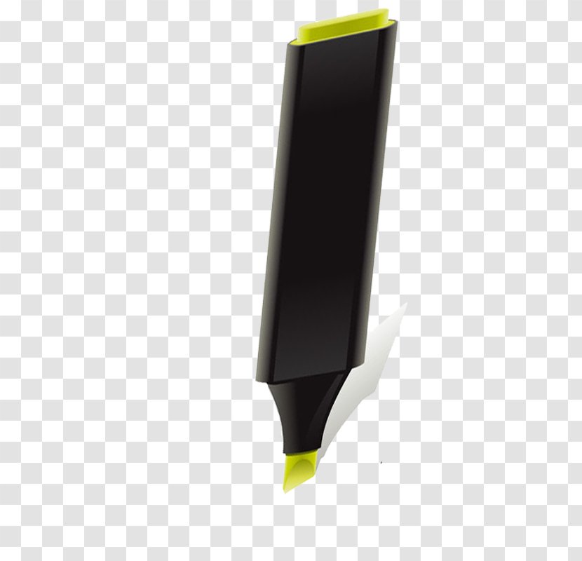 Yellow Angle - Cartoon Pen Transparent PNG