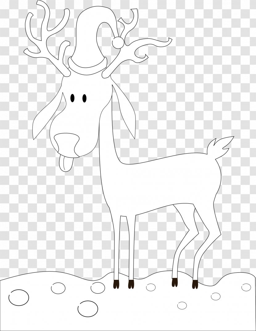 Reindeer /m/02csf Drawing Clip Art - Deer Transparent PNG