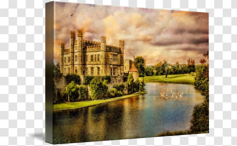 Leeds Castle Painting Real Estate English Country House - Stately Home Transparent PNG