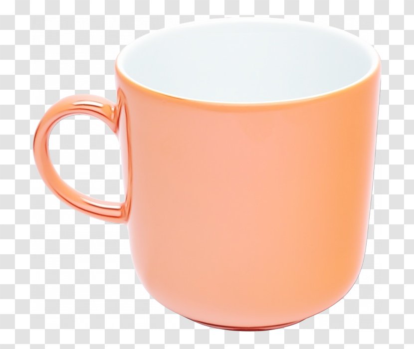 Orange Background - Mug - Earthenware Serveware Transparent PNG