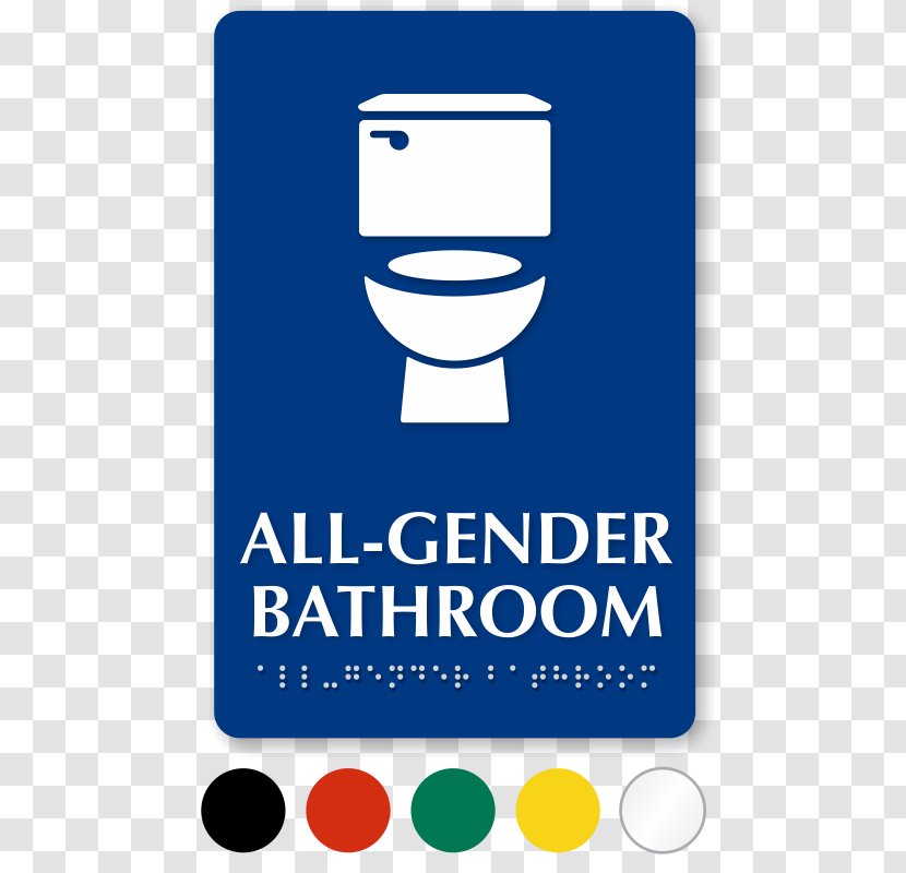 Unisex Public Toilet Transgender Bathroom - Sign Transparent PNG