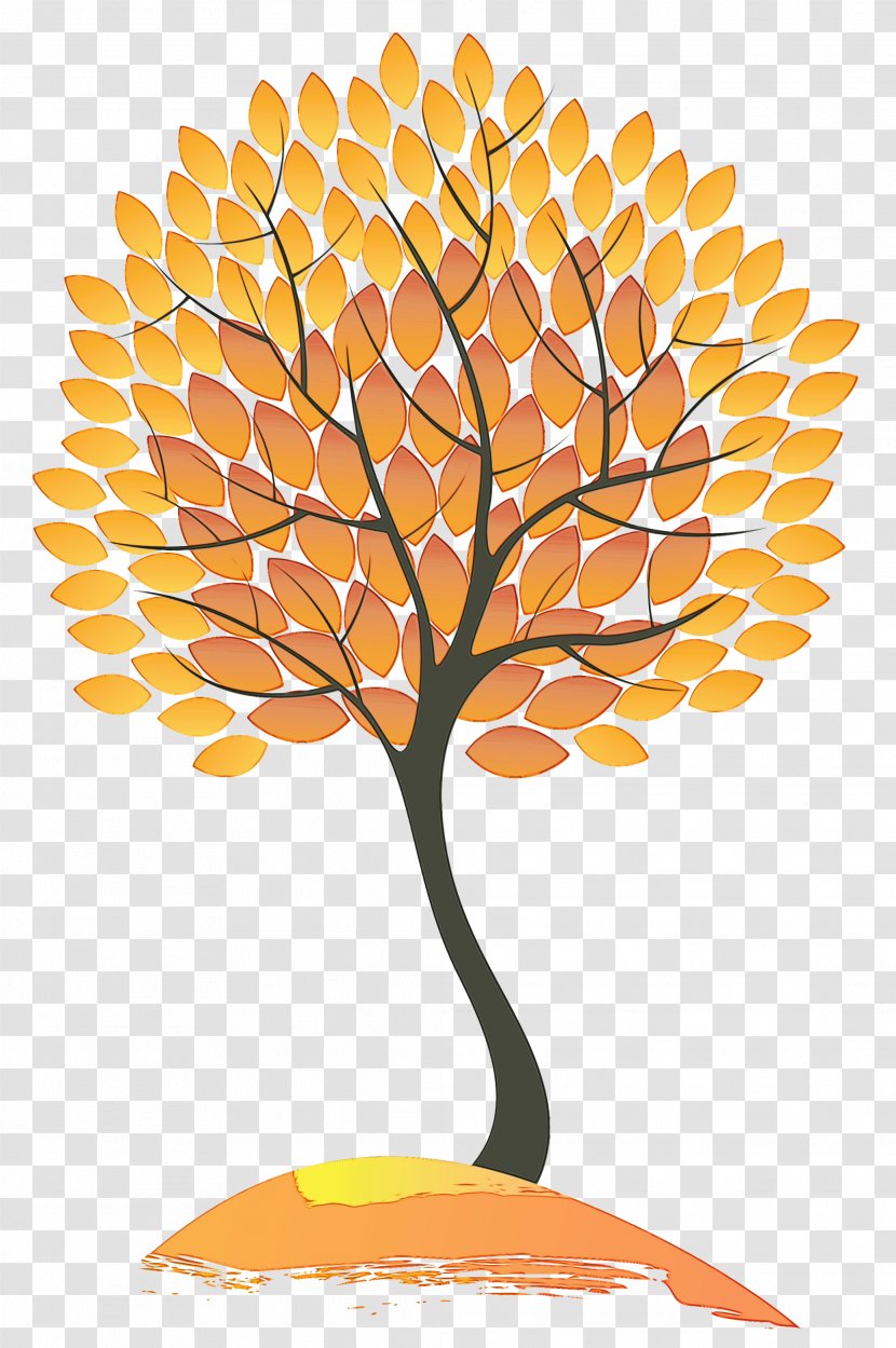 Autumn Leaf Drawing - Flower - Plant Stem Transparent PNG