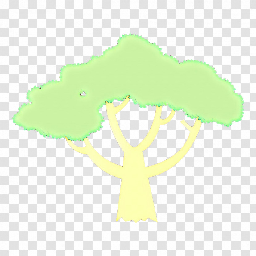 Green Cloud Tree Plant Symbol Transparent PNG