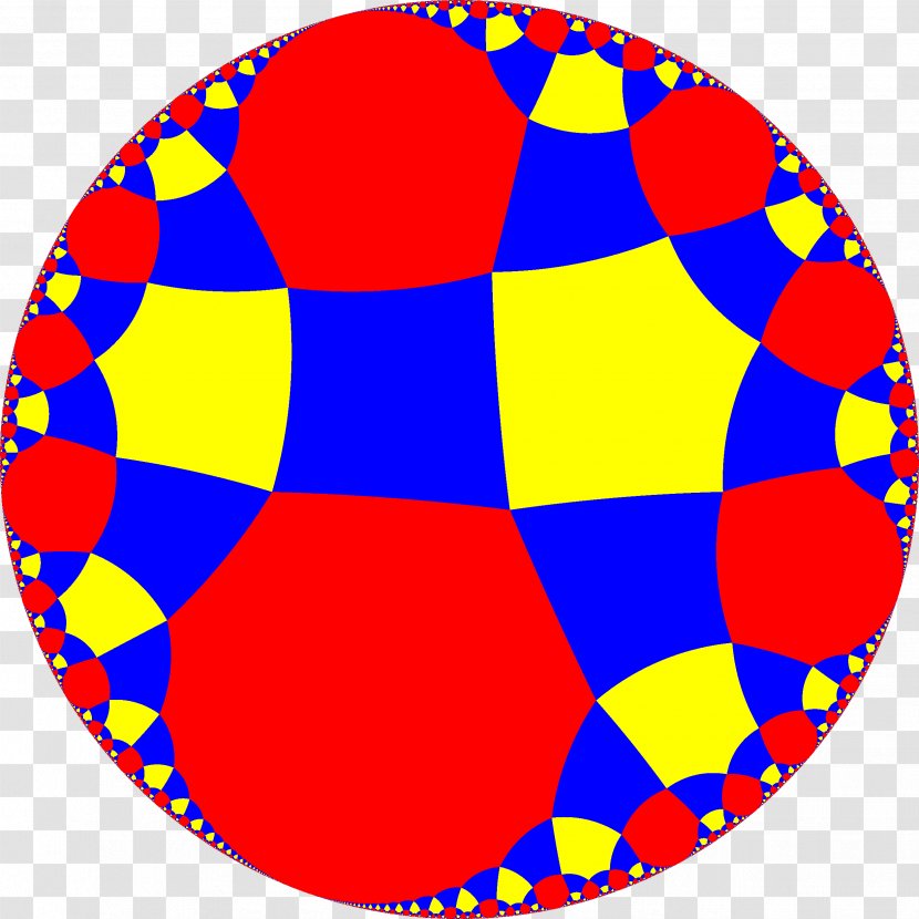 Tessellation Truncated Order-6 Octagonal Tiling Uniform Geometry - Yellow - Truncation Transparent PNG