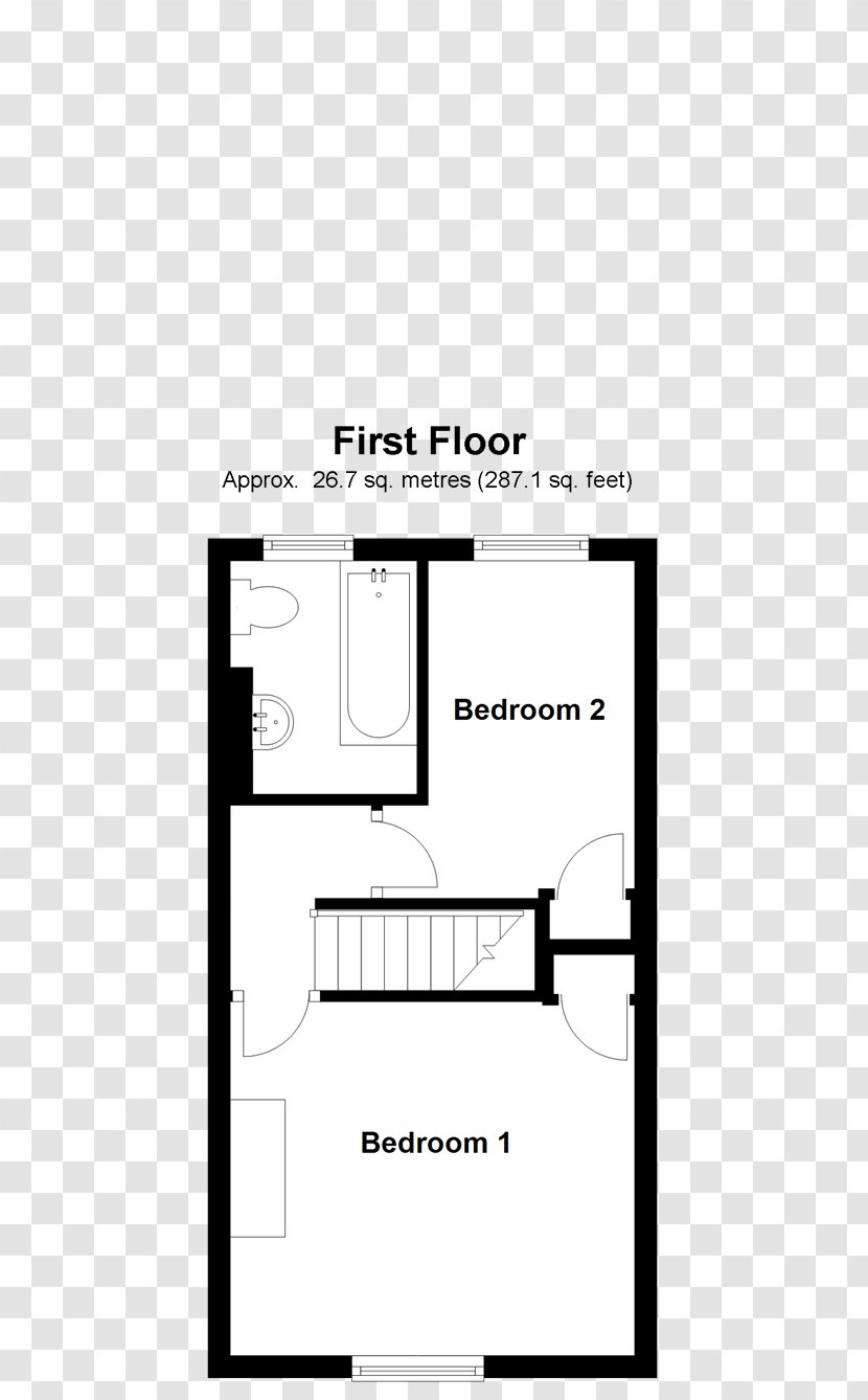 Floor Plan House Bedroom - Text Transparent PNG
