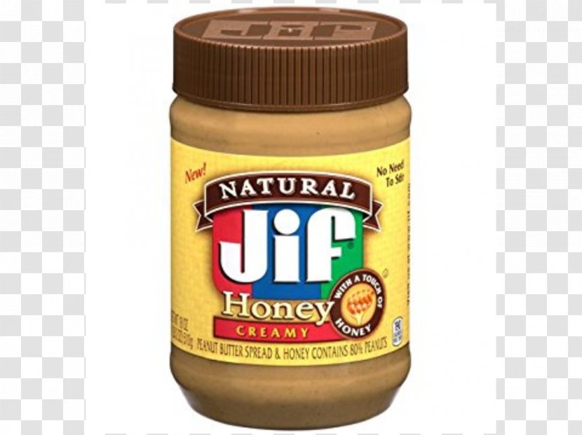 Cream Peanut Butter And Jelly Sandwich Jif Spread - Ingredient - Honey Transparent PNG