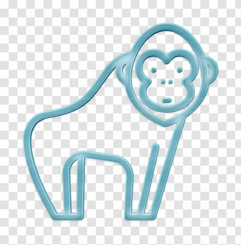 Forest Animals Icon Gorilla Icon Monkey Icon Transparent PNG