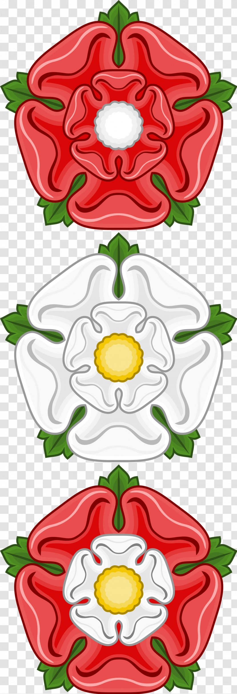 Wars Of The Roses England House Lancaster Red Rose York - Watercolor Transparent PNG