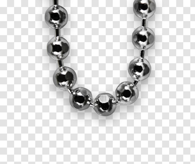 Ball Chain And Figaro Bracelet - Silver Transparent PNG
