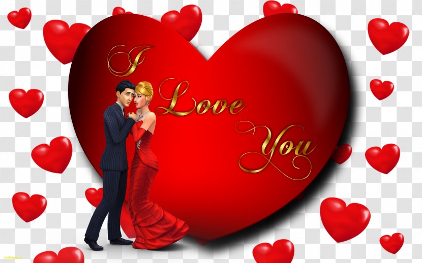 Desktop Wallpaper Love 1080p Romance - Greeting Card - Red Transparent PNG